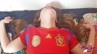 Spaniard Horny Teen helps him to lost his chastity ( Internal cumshot )