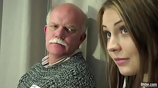Old Young Porn Teenager Gangbang by Grandpas pussy fucking fingering gagging